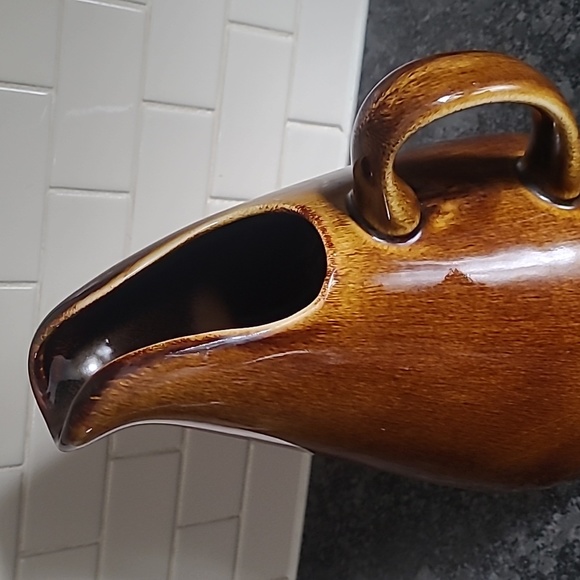 Russel Wright American Brown Glazed Oneida Pitcher - Picture 3 of 13